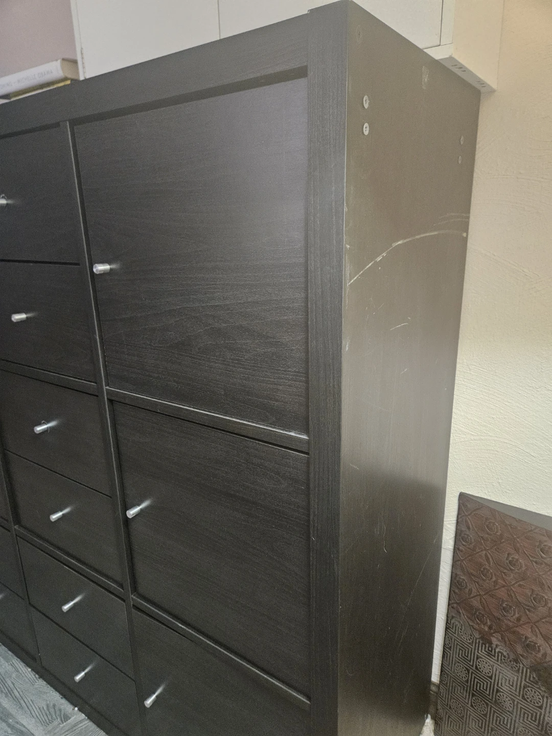 Dark Brown Storage Unit with Multiple Drawers - photo 2