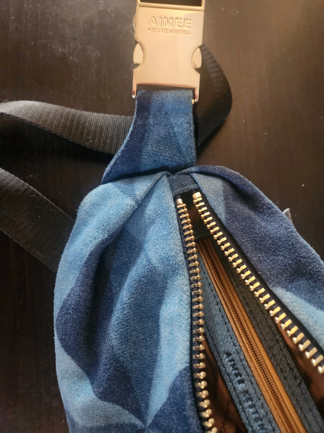 Aimee Kestenberg Blue Denim Belt Bag - photo 3