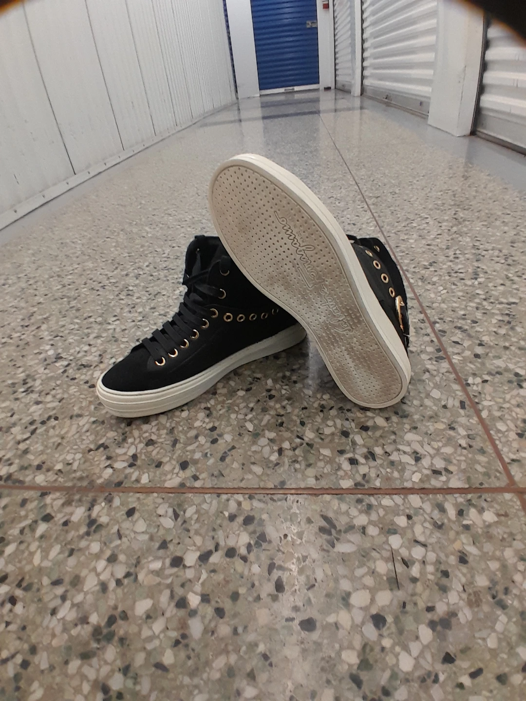 Salvatore Ferragamo Black Leather High-Top Women's Size 7 - photo 4