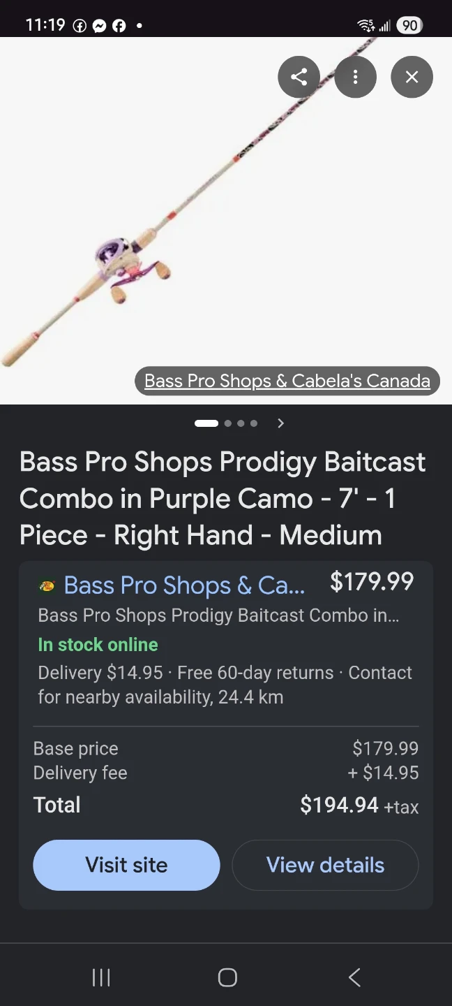 Bass Pro Shops Prodigy Baitcast Combo - photo 2