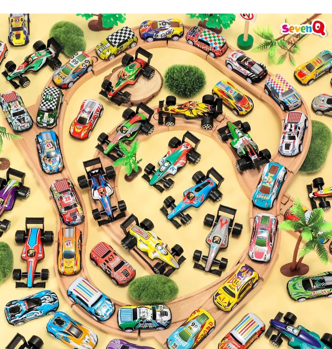 SevenQ 67pc Pull Back Race Cars - photo 3