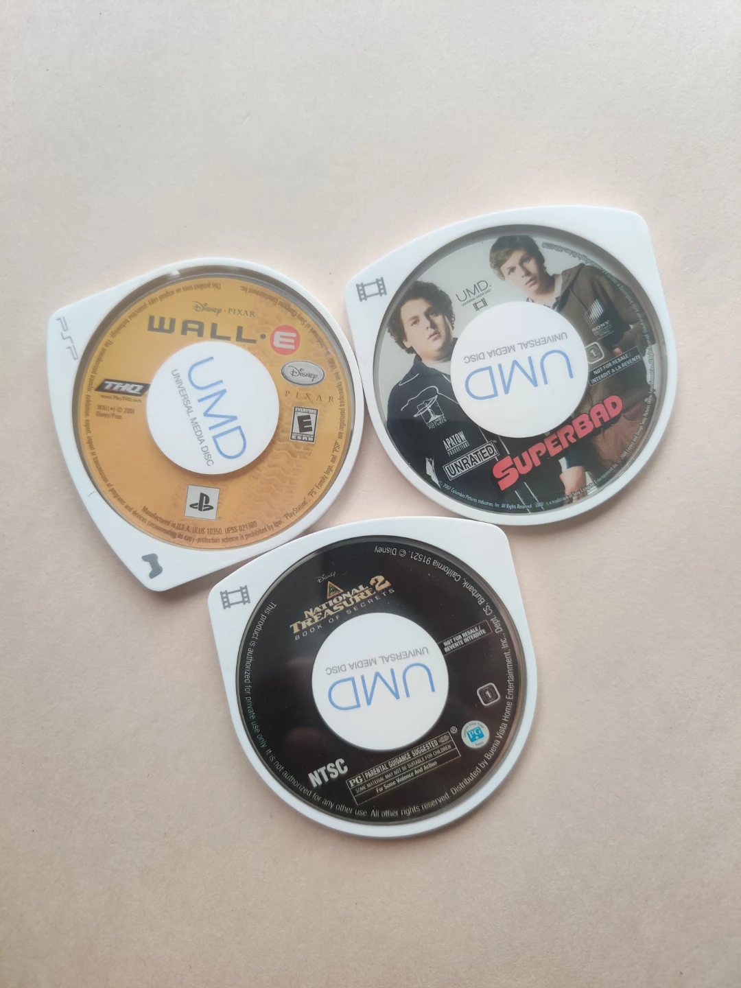 UMD Movies - Wall-E, Superbad, National Treasure 2