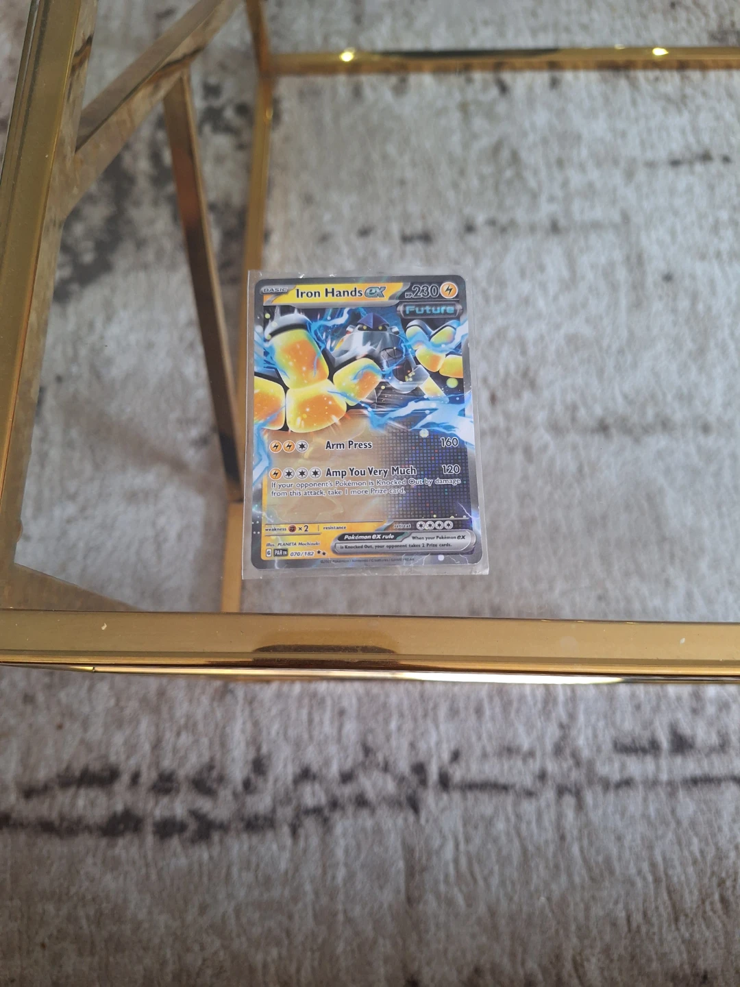 Pokemon Iron Hands EX Card 070/182