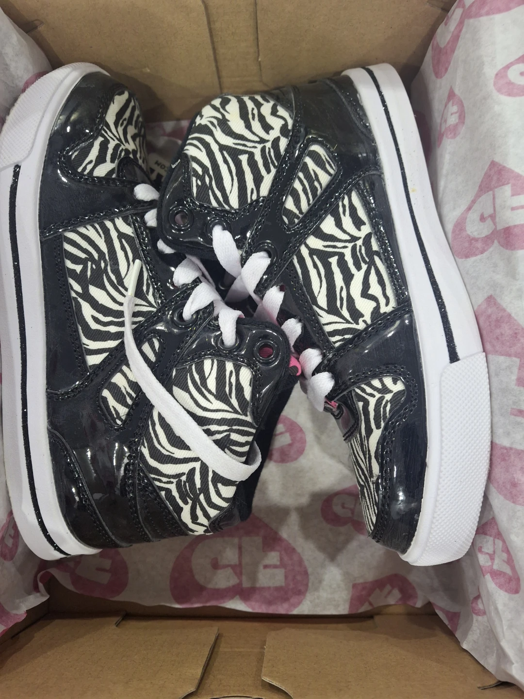Gotta Flurt zebra print high top sneakers - photo 3