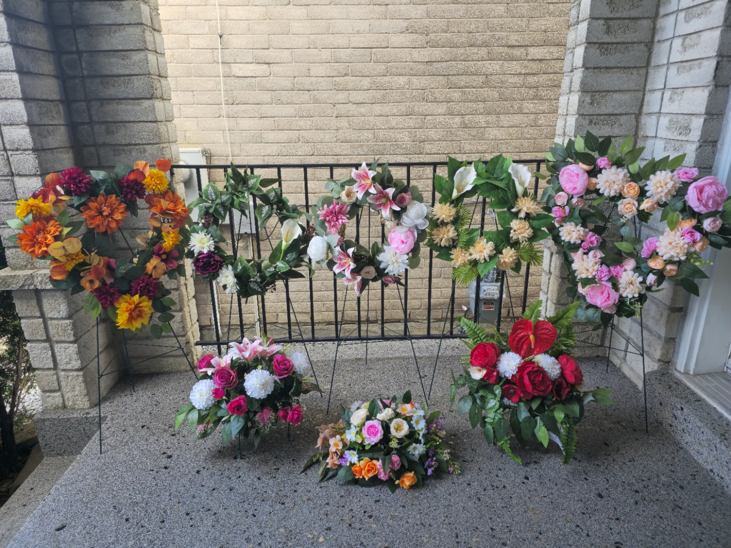 Artificial Floral Wreath/areangements for tombstone/cemetsry