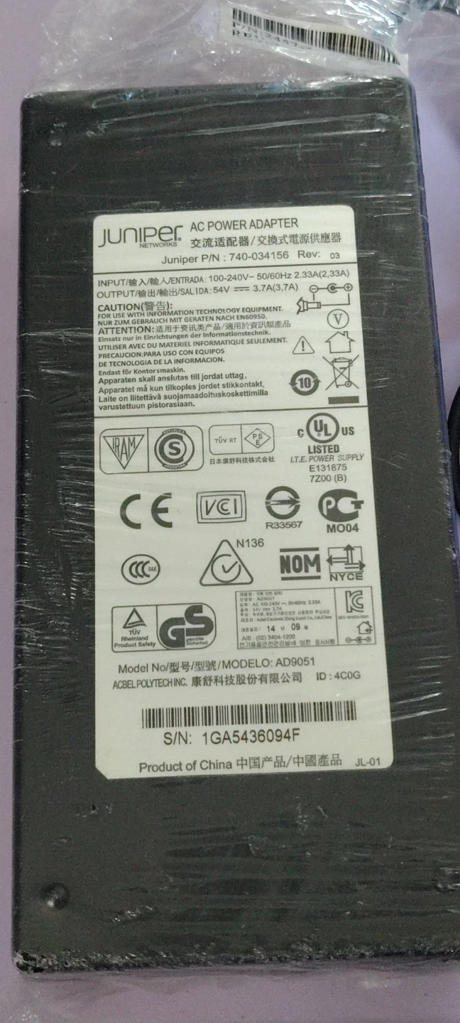 Juniper Networks AC Power Adapter AD9051