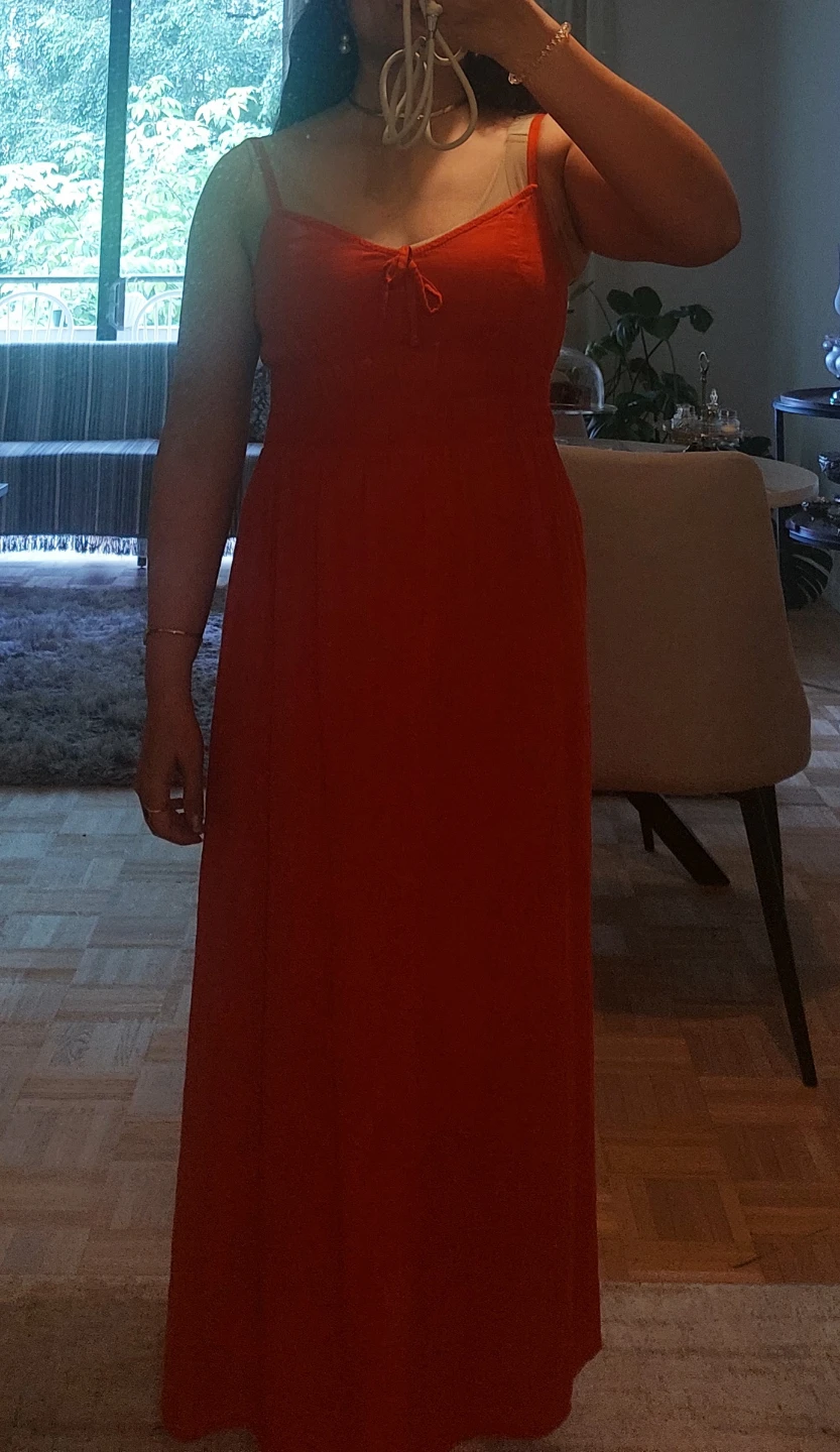 Simons Red Maxi Dress P/S - photo 2