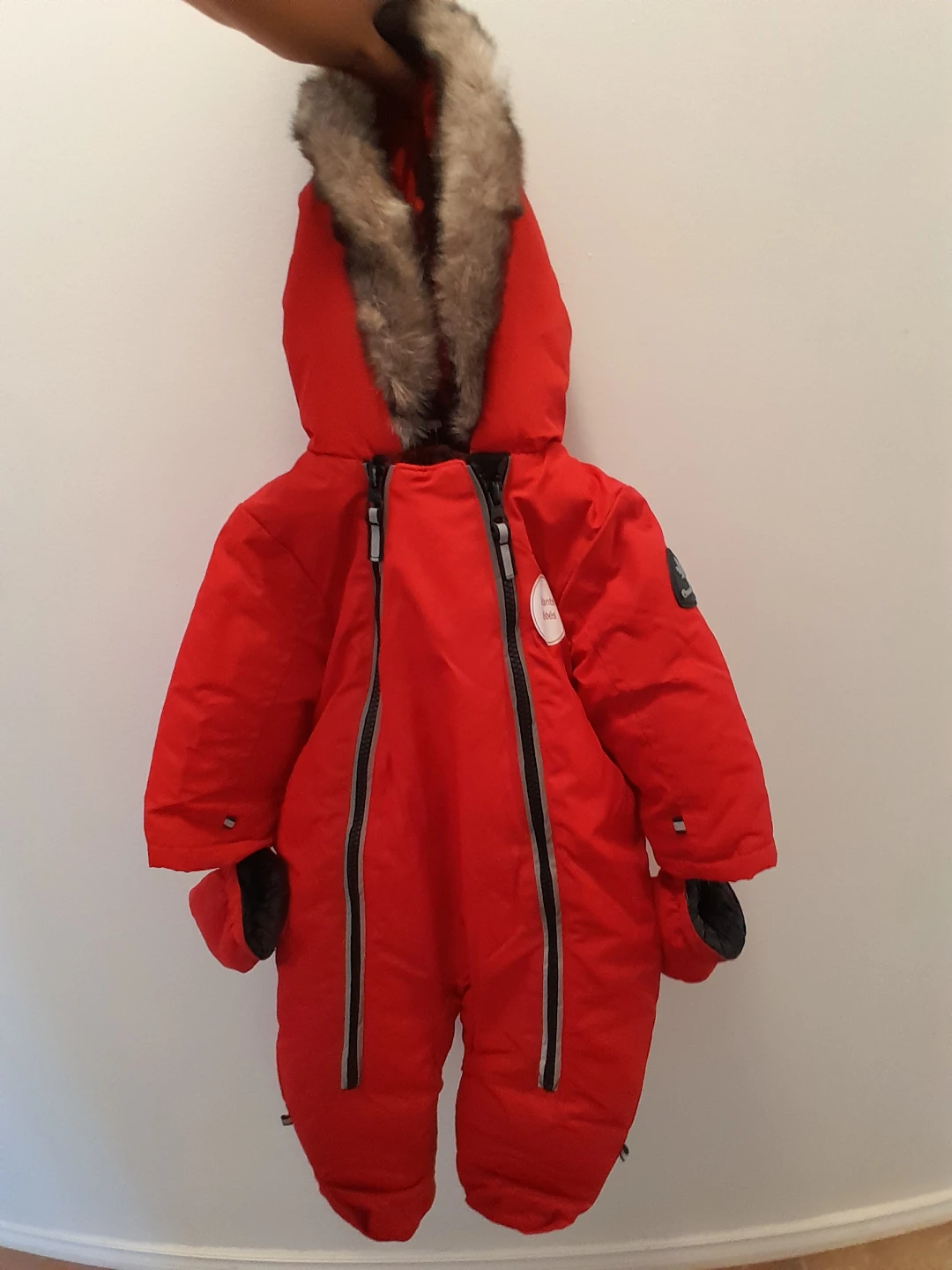 Red Columbia Baby Snowsuit