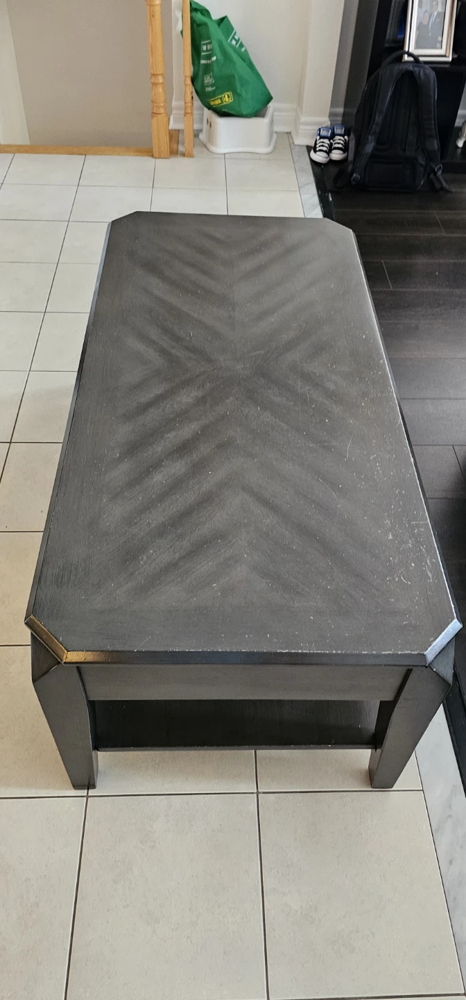 Lennox Lift-Top Coffee Table - Dark Grey