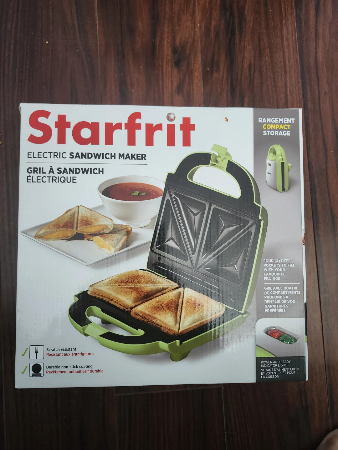 Starfrit Electric Sandwich Maker - Green - photo 4