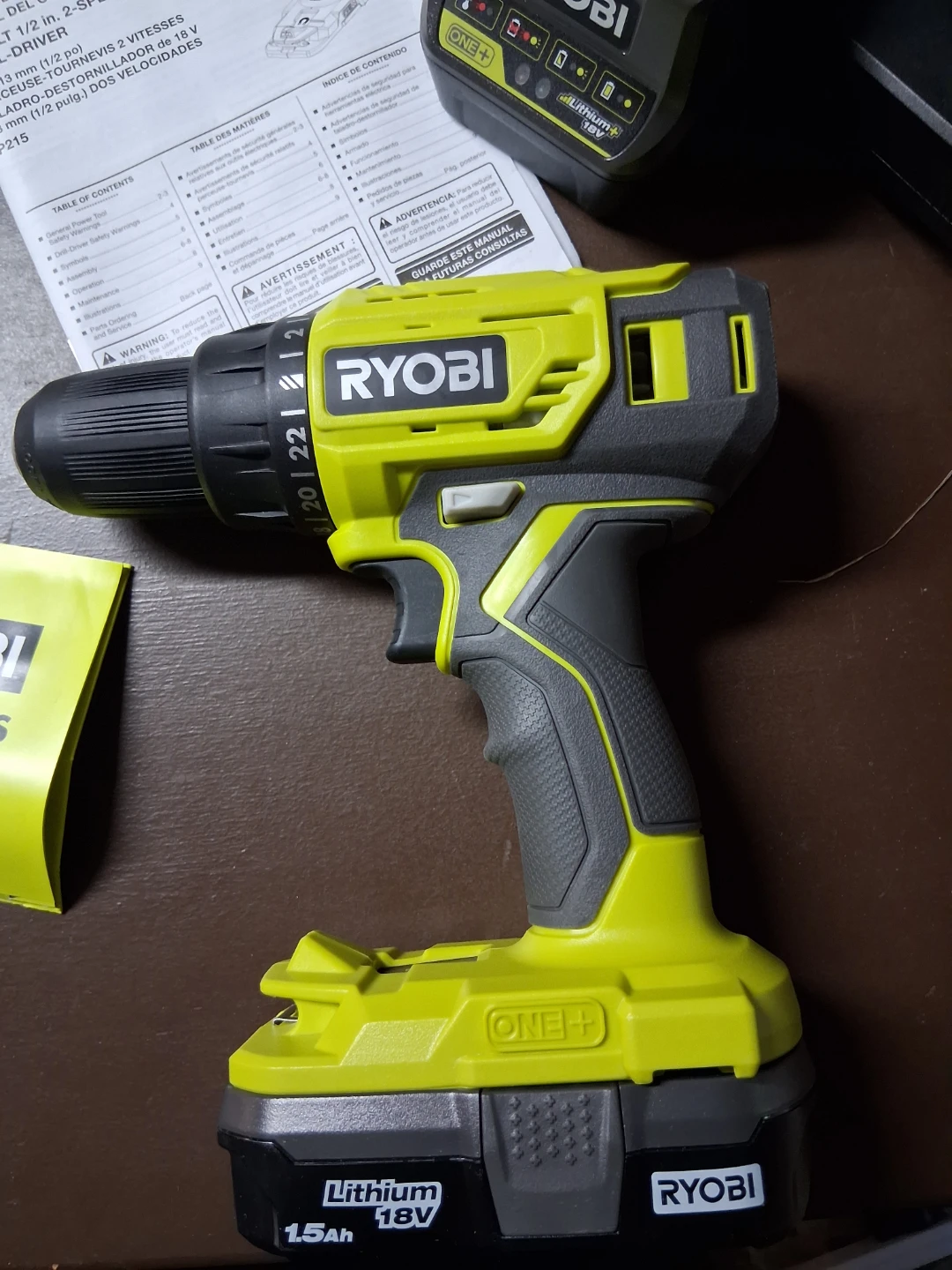 Ryobi ONE+ 18V Cordless Drill/Driver Kit - photo 5
