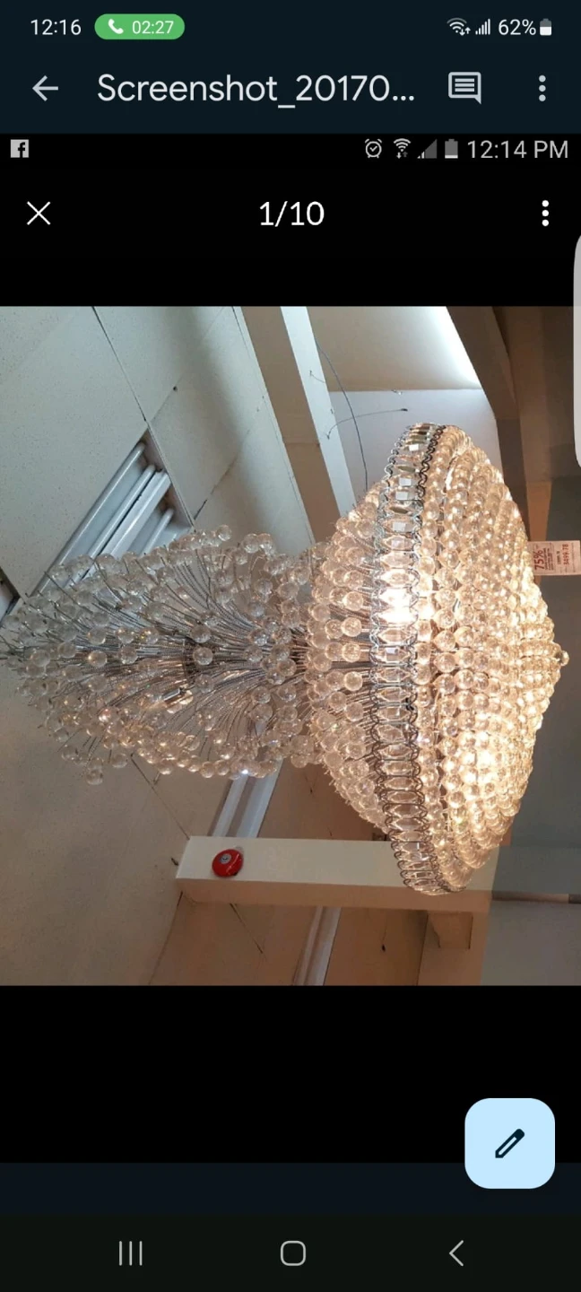 Crystal Chandelier Pendant Light Fixture