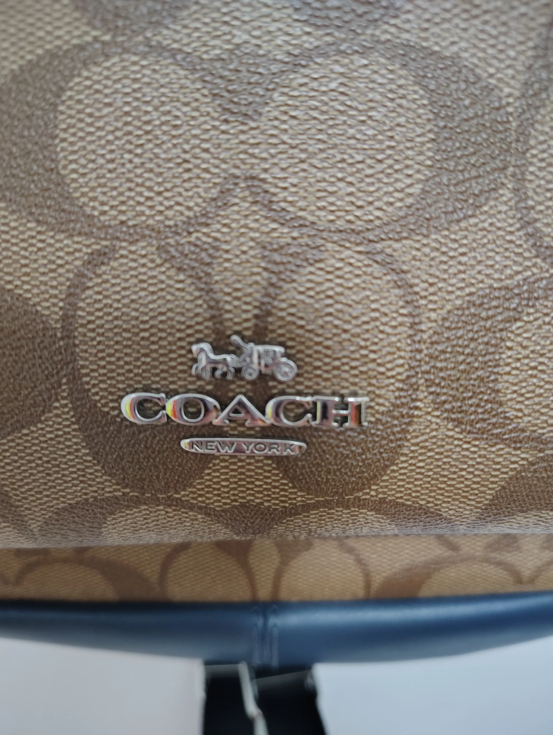 Coach Brown Signature Canvas & Leather Backpack - photo 5