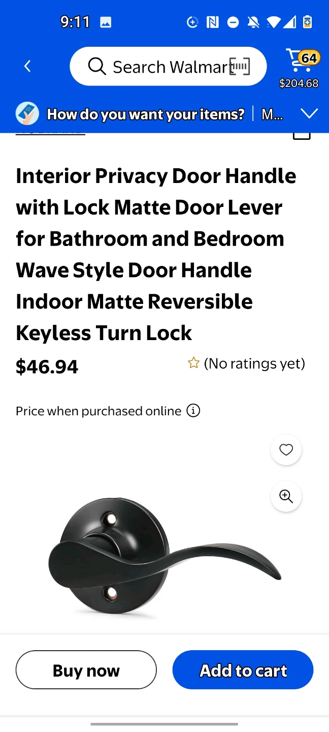 Matte Black Interior Door Handle Lever - photo 5