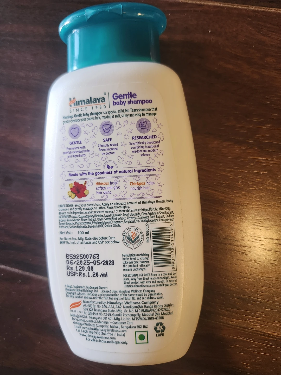 Himalaya Gentle Baby Shampoo - 100 mL - photo 2