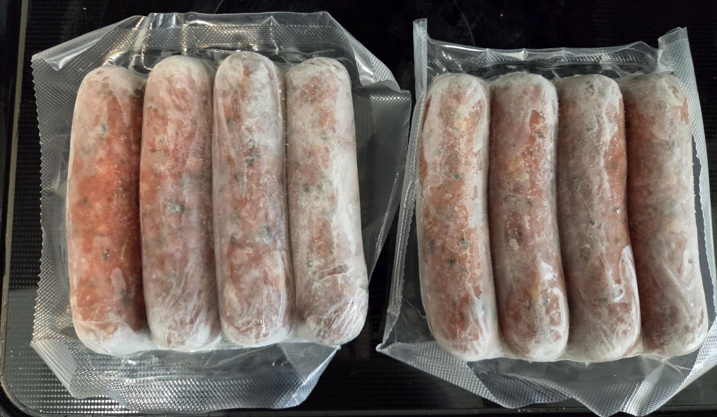 Free sausages – 2 packs (4 in each pack)