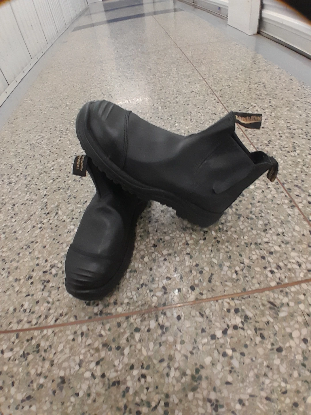 Blundstone Black Leather Safety  Boots Solid Men's Size 12 - photo 3