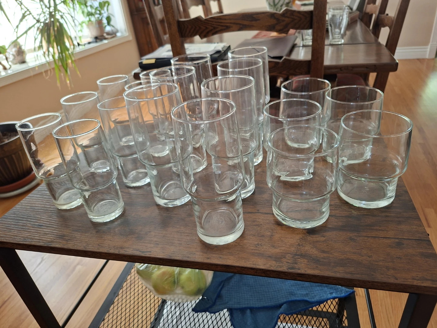 Set of 19 Drinking Glasses