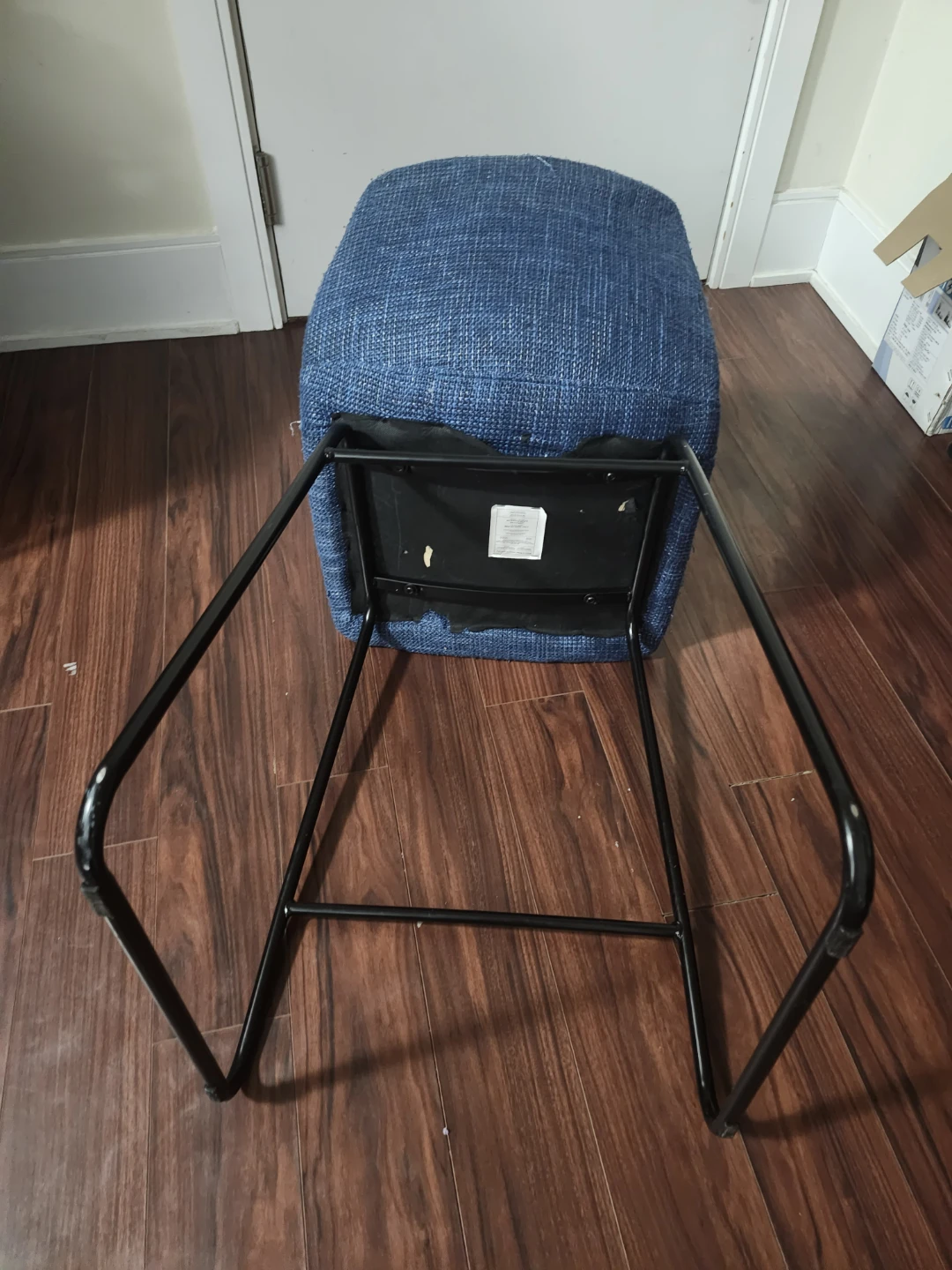 Blue Upholstered Bar Stool - photo 4