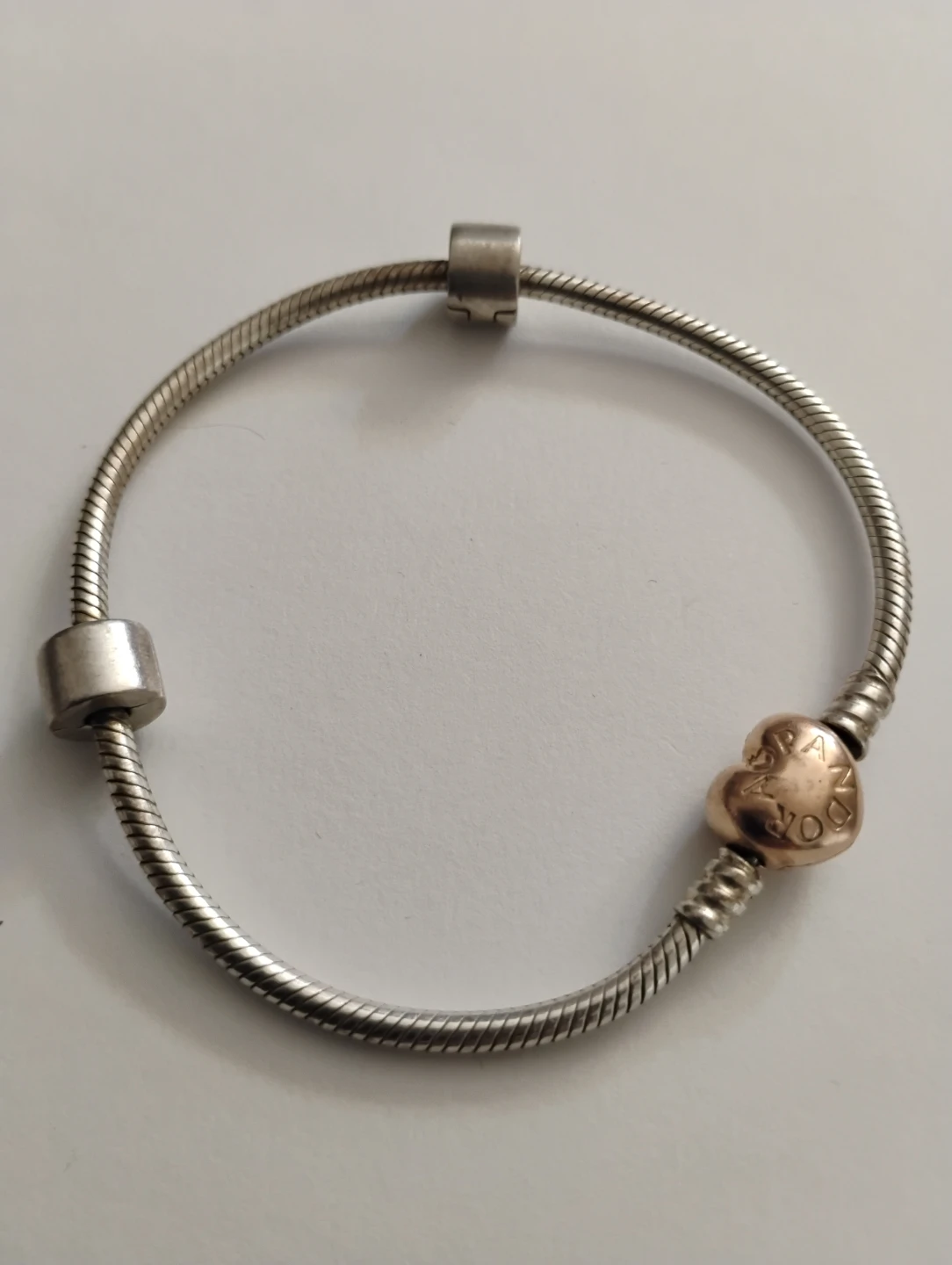 Pandora bracelet (Rose gold clasp)