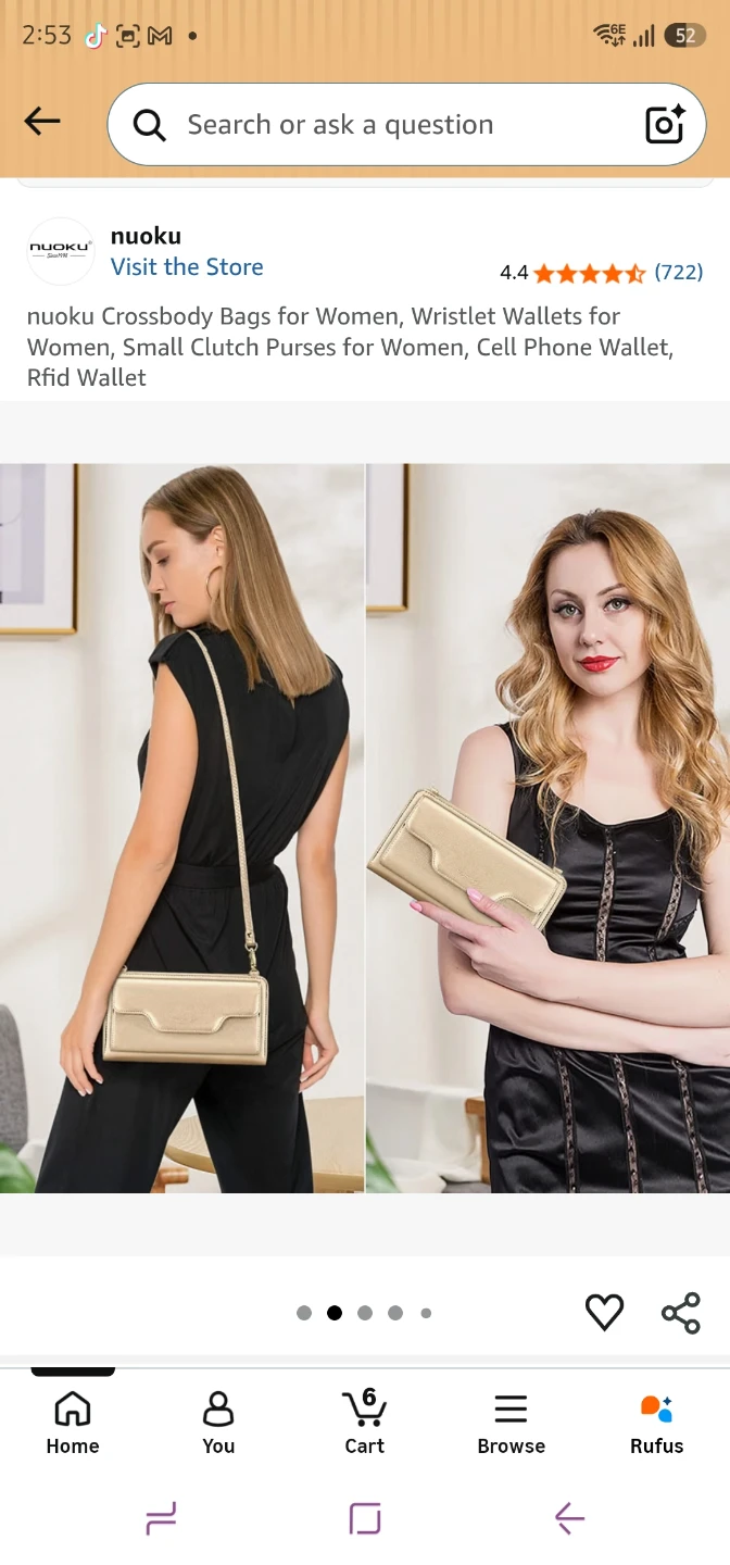 Nuoku Gold Crossbody Wallet - photo 2