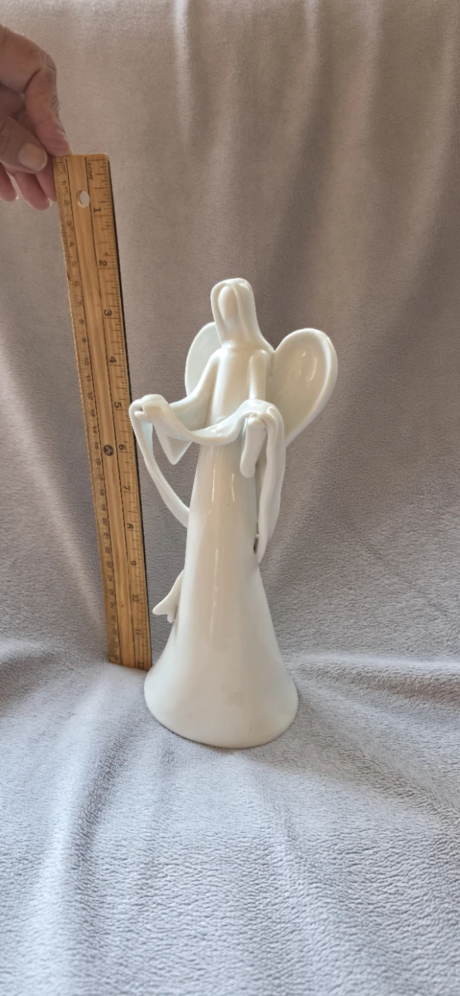White Ceramic Angel Figurine