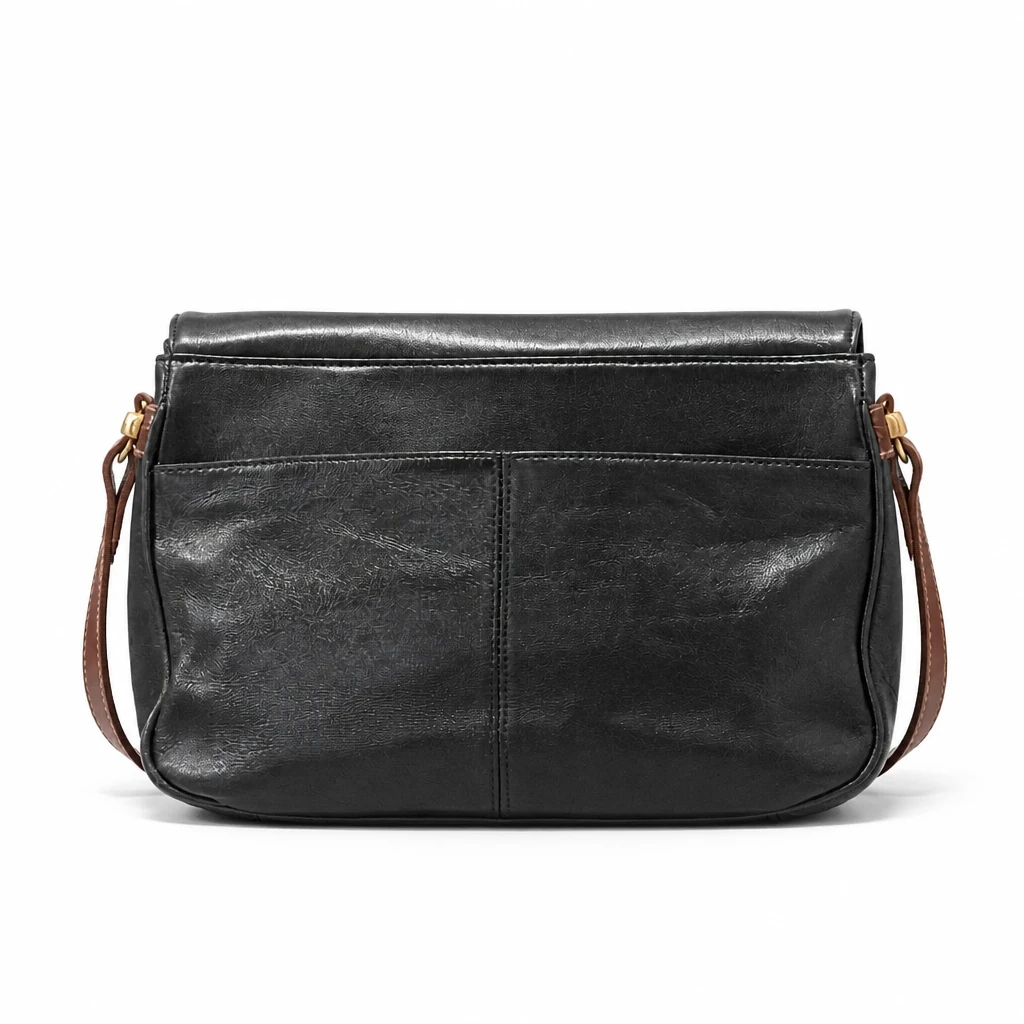 Black and Brown Leather Crossbody Bag - photo 2