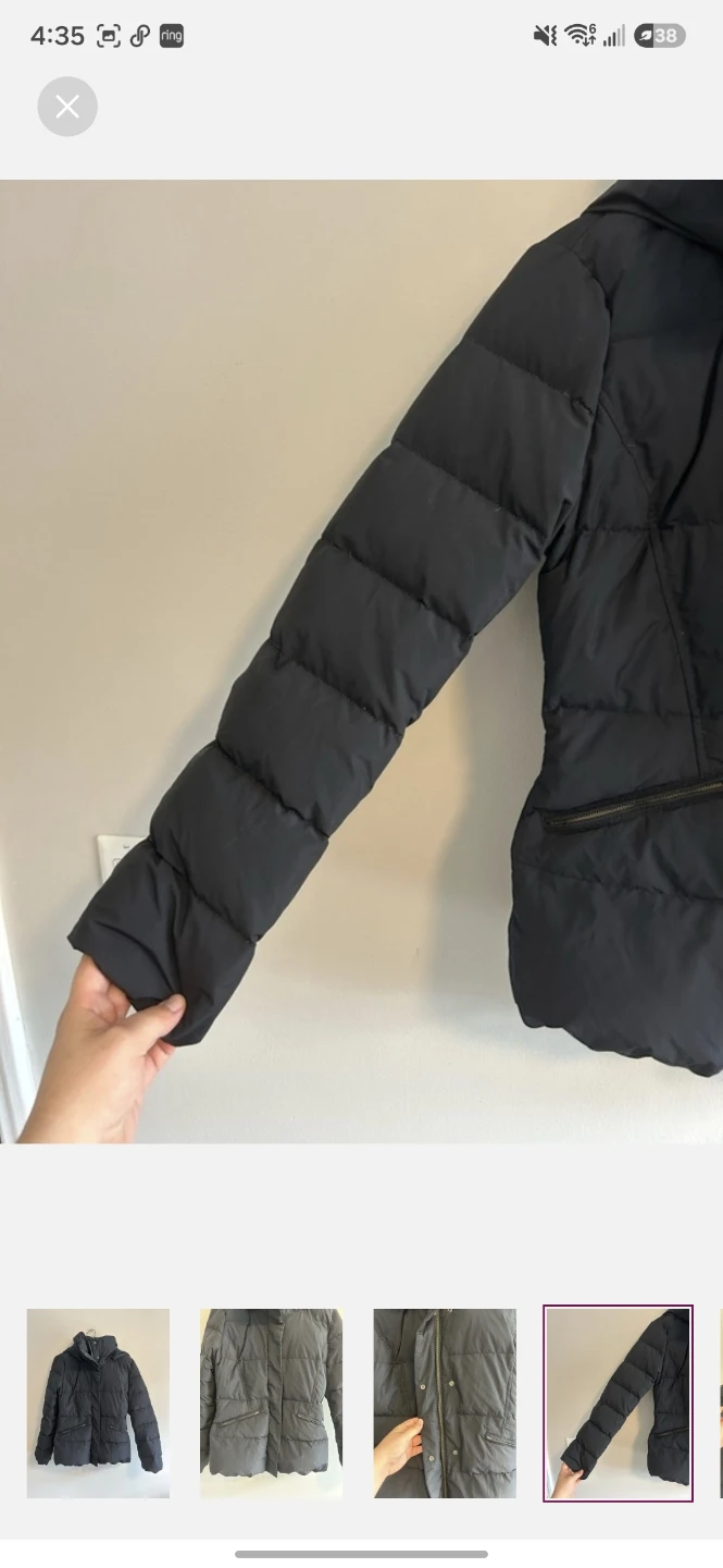 Women's Black Puffer Jacket - photo 4