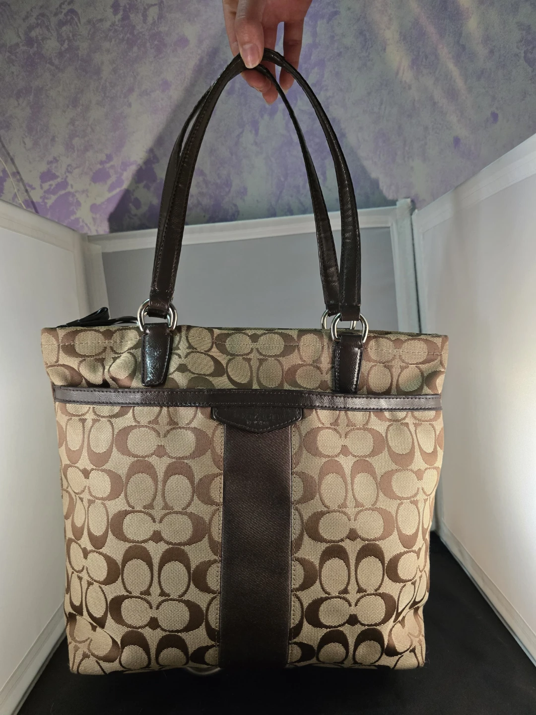 Coach Signature Monogram Tote Bag - photo 2