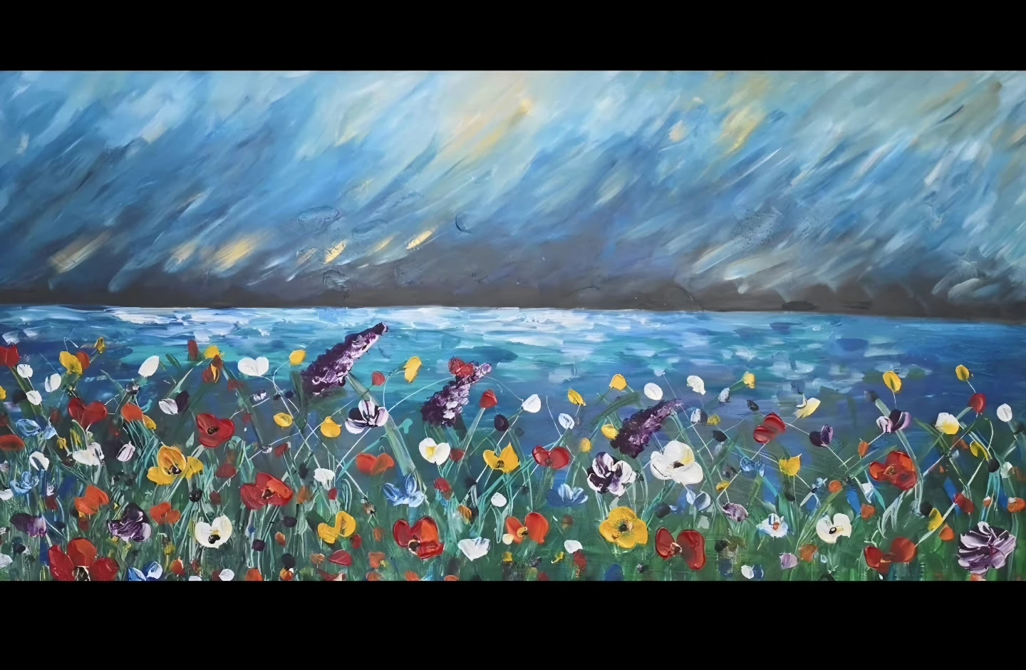 Huge original hand-painted painting by local Canadian artist - photo 3