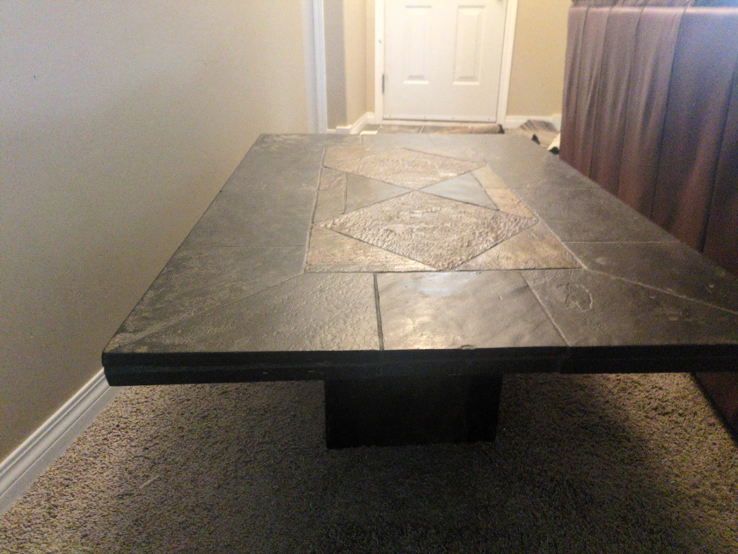 Solid, 2"thick  Slate Coffee Table