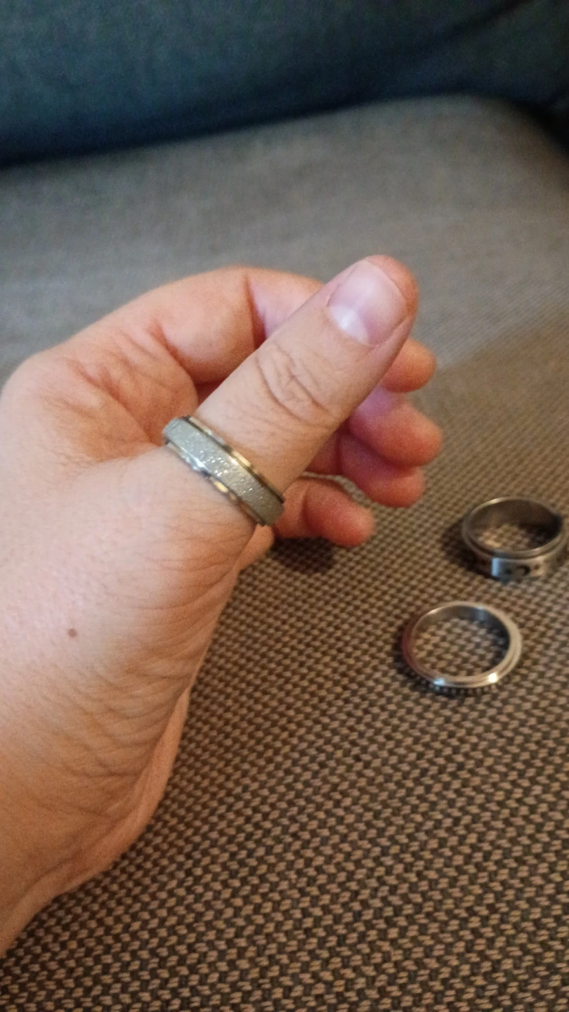 Spinner Rings Set - Moon & Stars, Glitter, Beaded - photo 4