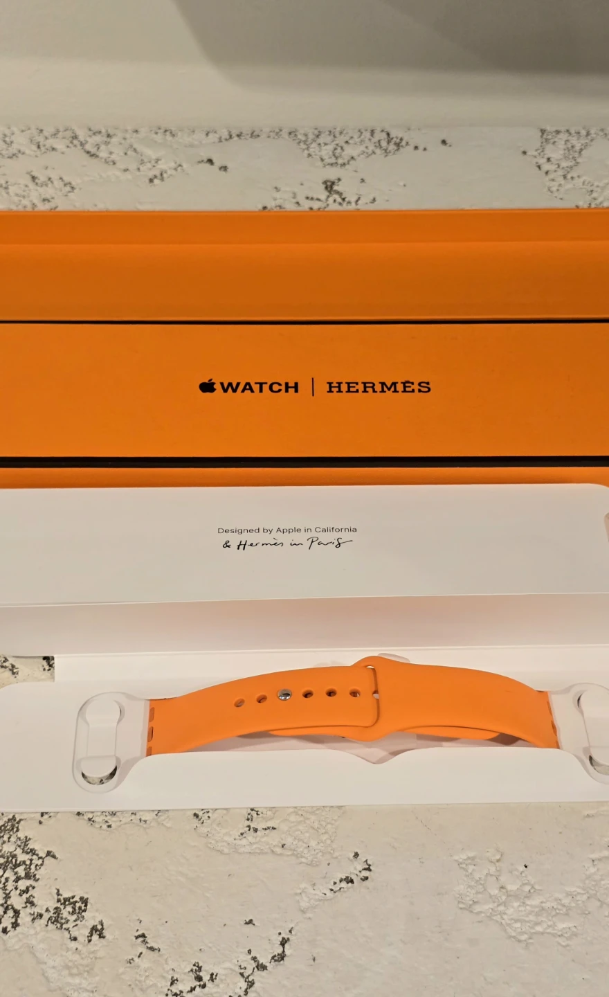 Apple Watch Hermès Orange Sport Band