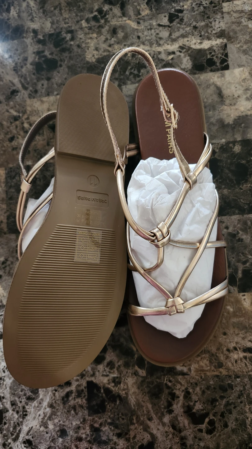 Dream Pairs Rose Gold Flat Sandals⚽ - photo 2