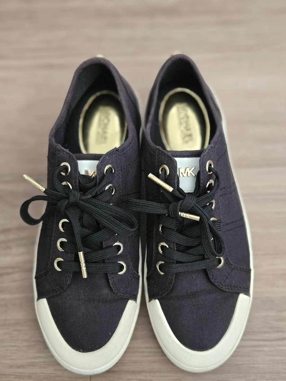 Michael Kors Black Canvas Sneakers