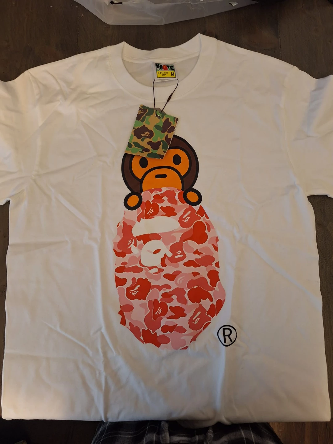 A Bathing Ape BAPE Milo Shark Tee - White, Size M - photo 2