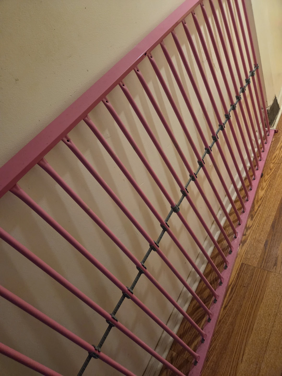 DHP Twin Metal Loft Bed - Pink - photo 3