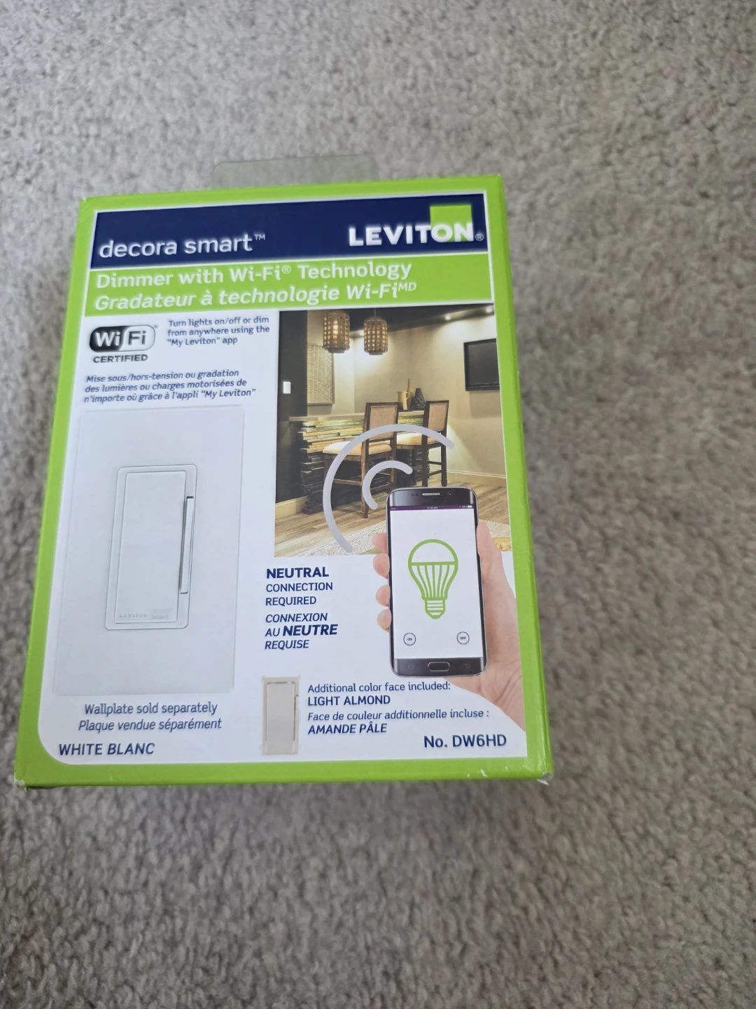 Leviton Decora Smart Wi-Fi Dimmer DW6HD