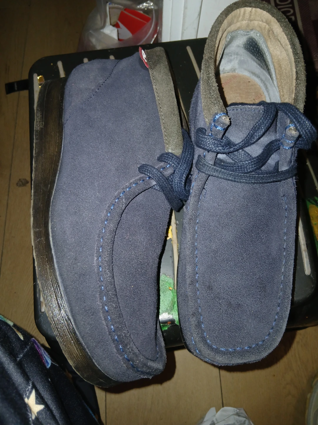 Clarks Desert Boots - Blue Suede