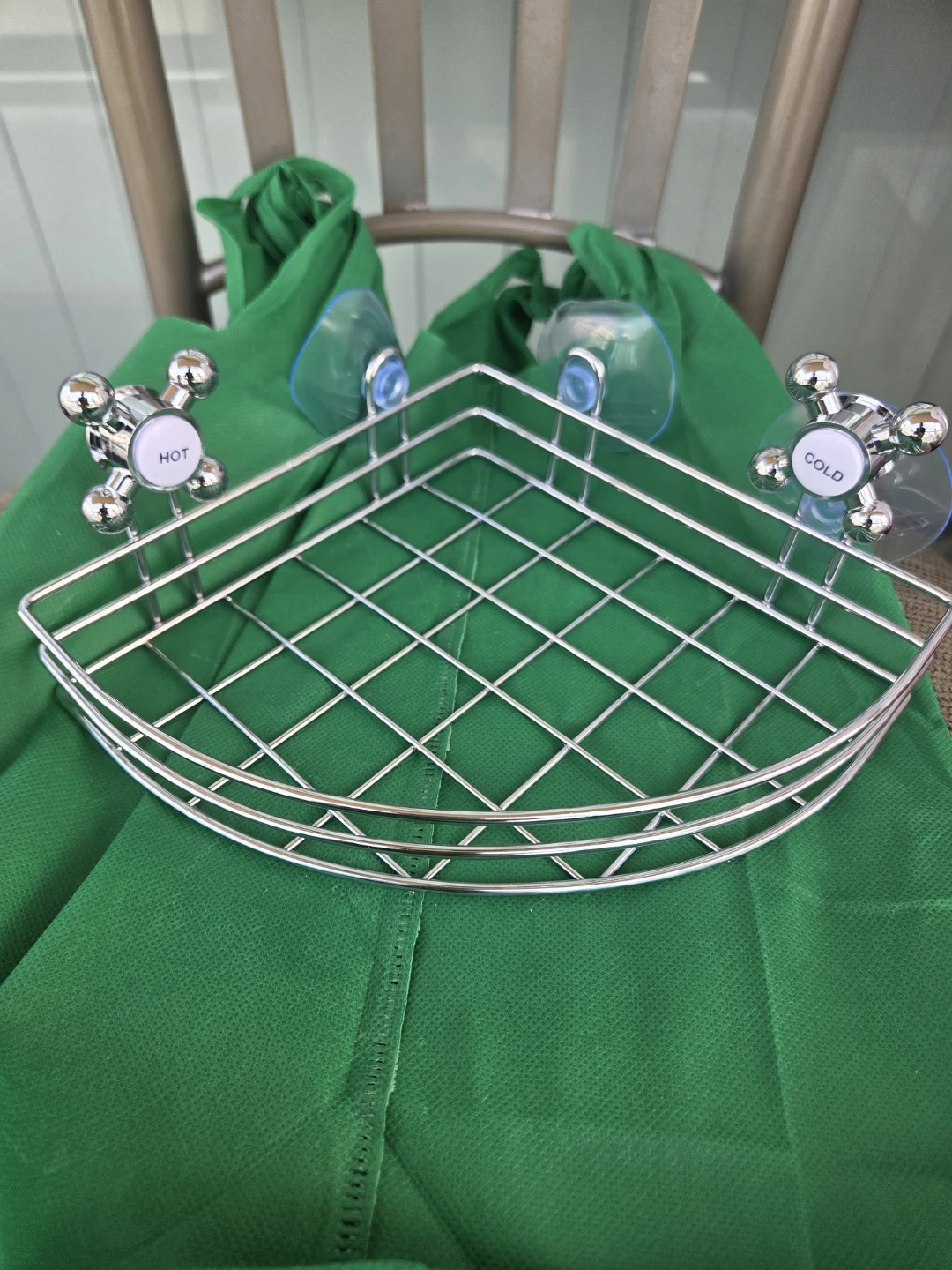 Corner Shower Caddy with Suction Cups