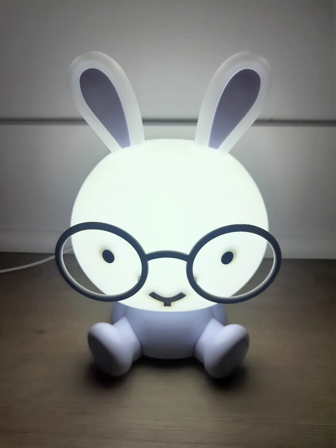 Bunny Night Light with Glasses