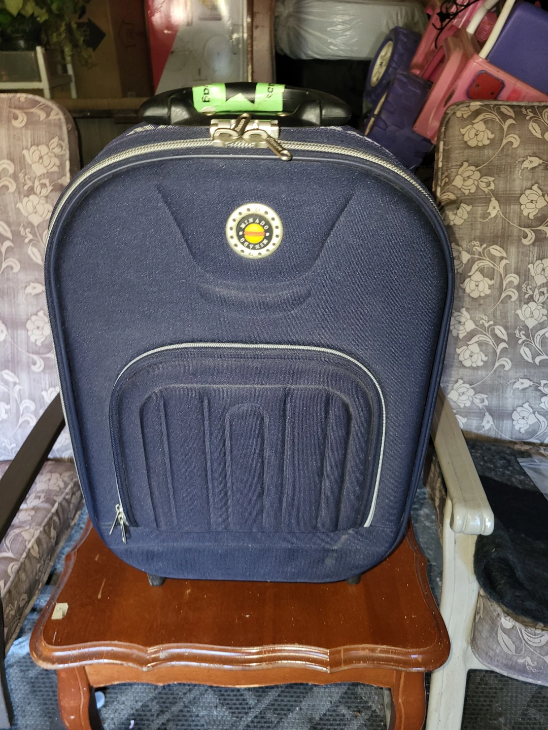 MINADO navy blue rolling suitcase - photo 2