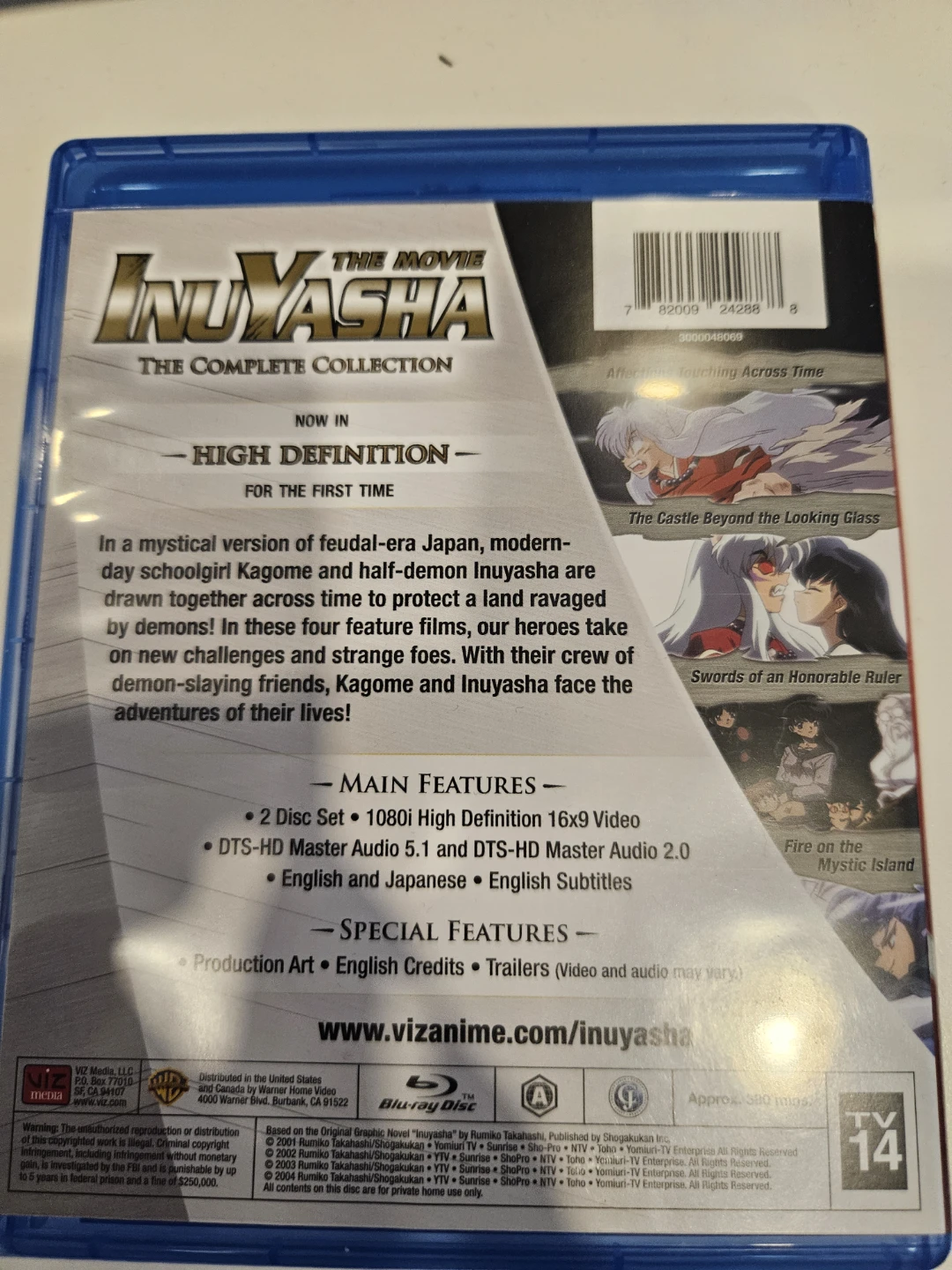 Inuyasha complete movie set blue ray - photo 2