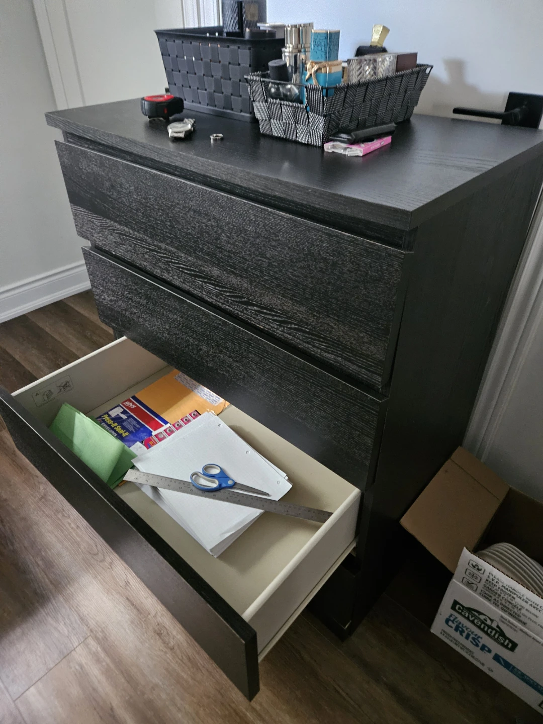 IKEA Dark Brown Dresser with 4 drawers
