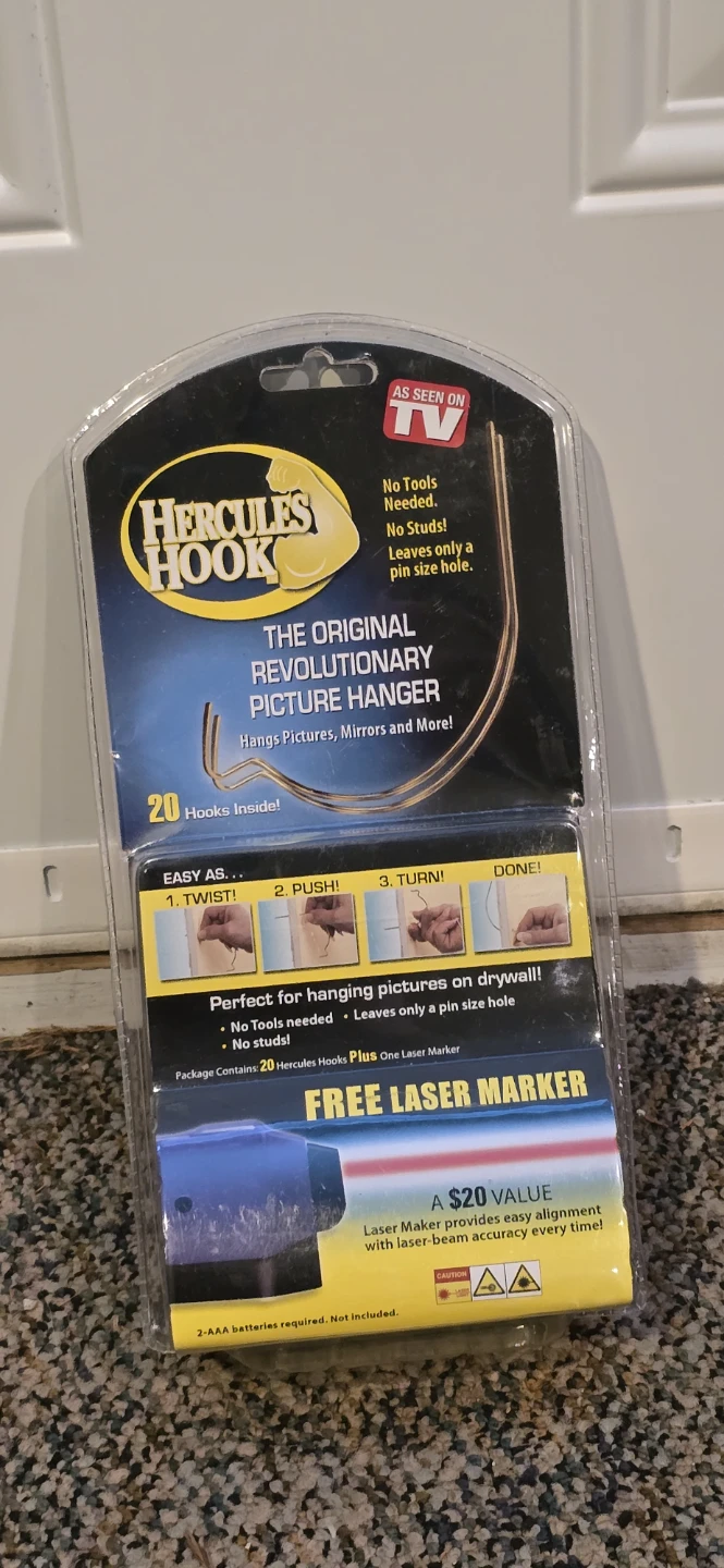 Hercules Hook with laser level (20 Hooks)