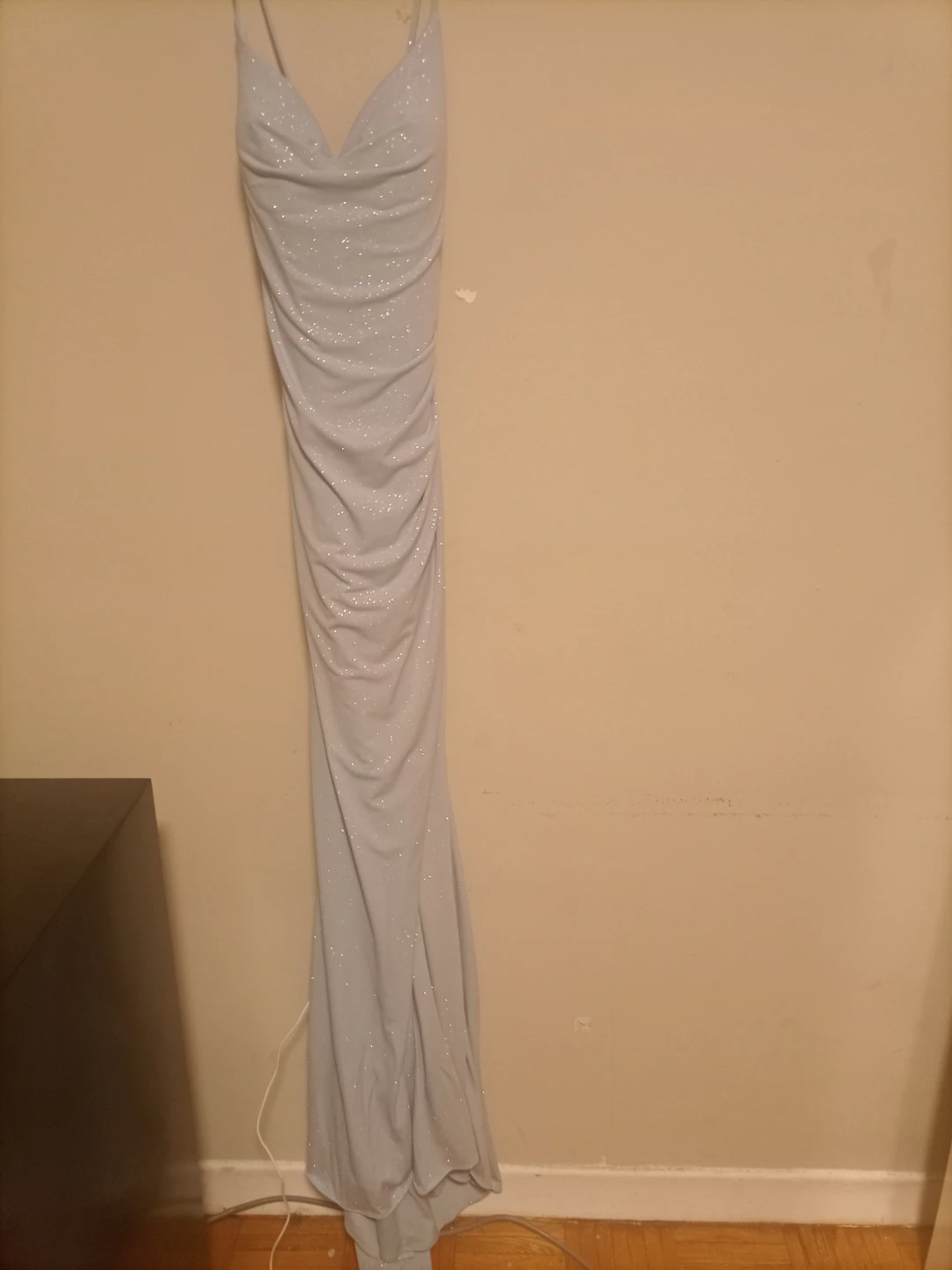 Ladivine Light Blue Glitter Formal Gown Cinderella divine
