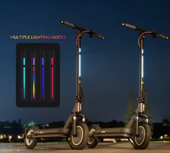 Electric Scooter with Multiple Lighting Modes