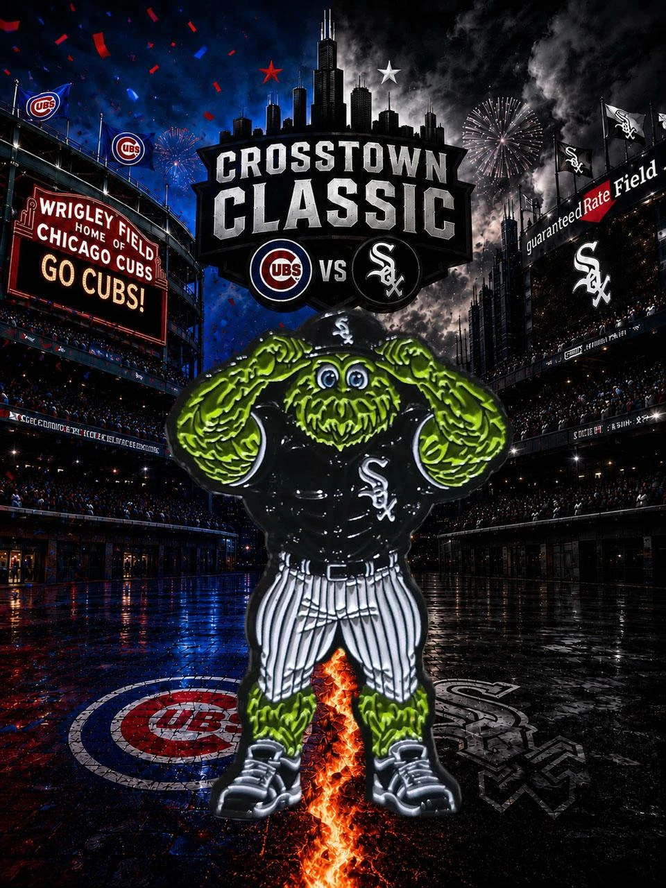 Chicago White Sox Crosstown Classic Pin