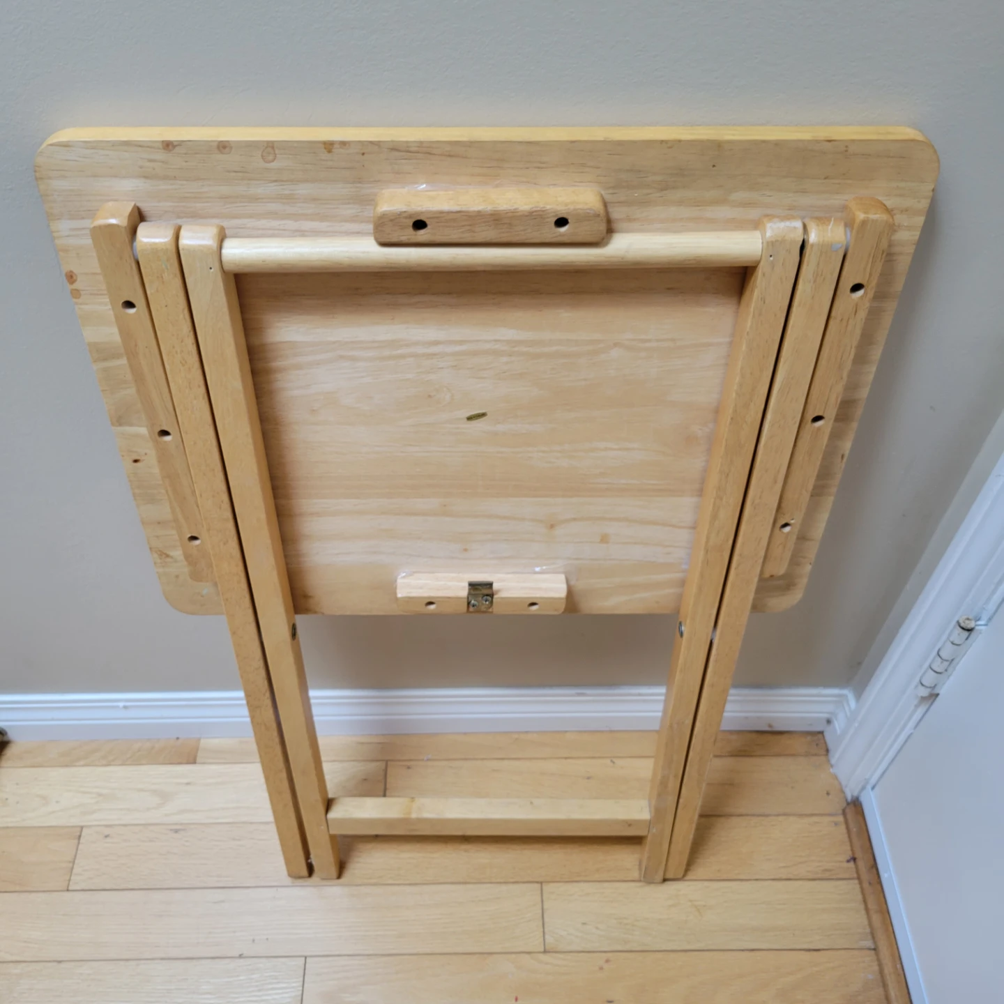 SolidWood Foldable TV Dinner Tray Multi Purpose NiceNaturalColor - photo 4