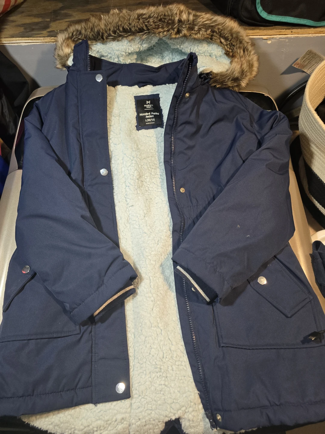 Member's Mark Hooded Parka Jacket L(10/12)
